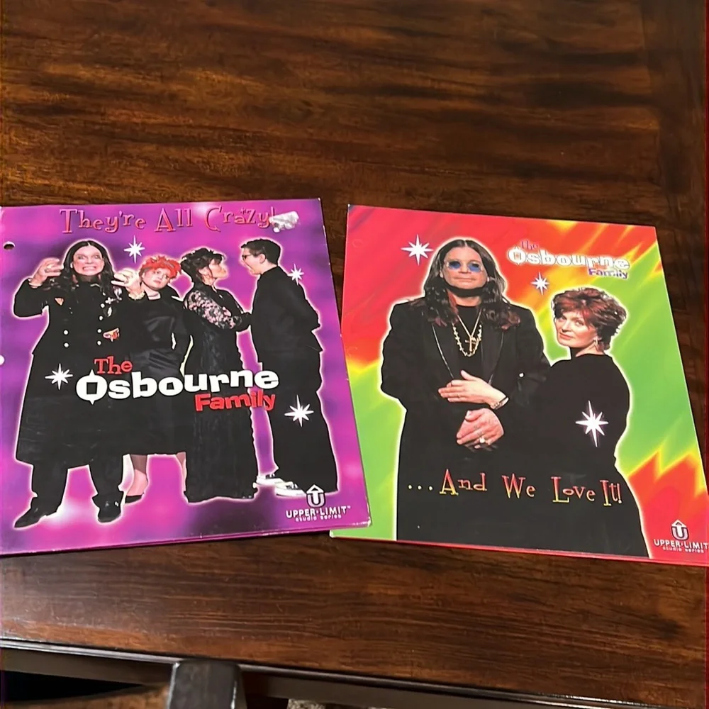 2 Ozbourne Family They Are All Crazy Vintage 2002 Notebook Binder Trapper Keeper